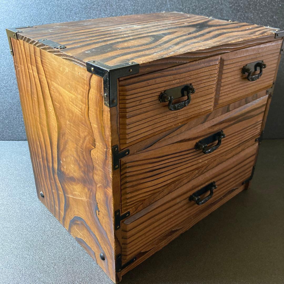 ②昭和レトロ　アンティーク　ウッドボックス