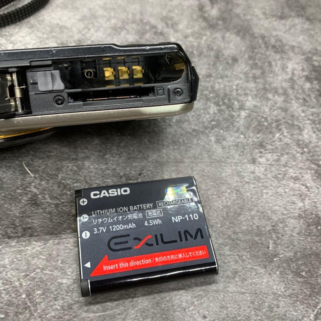 I358 CASIO EXILIM EX-ZR15 7倍ズーム コンデジ GD