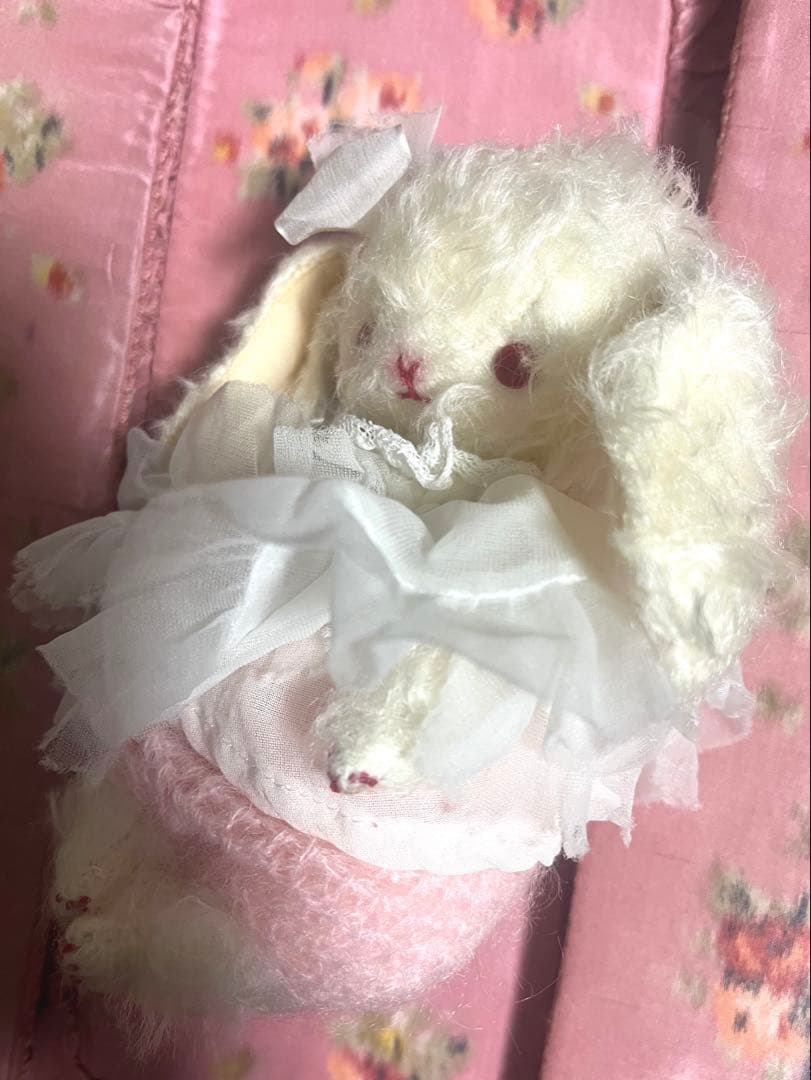 お値下げ　人気作家様　ハンドメイド　うさぎ　ぬいぐるみ　アンティーク　白兎