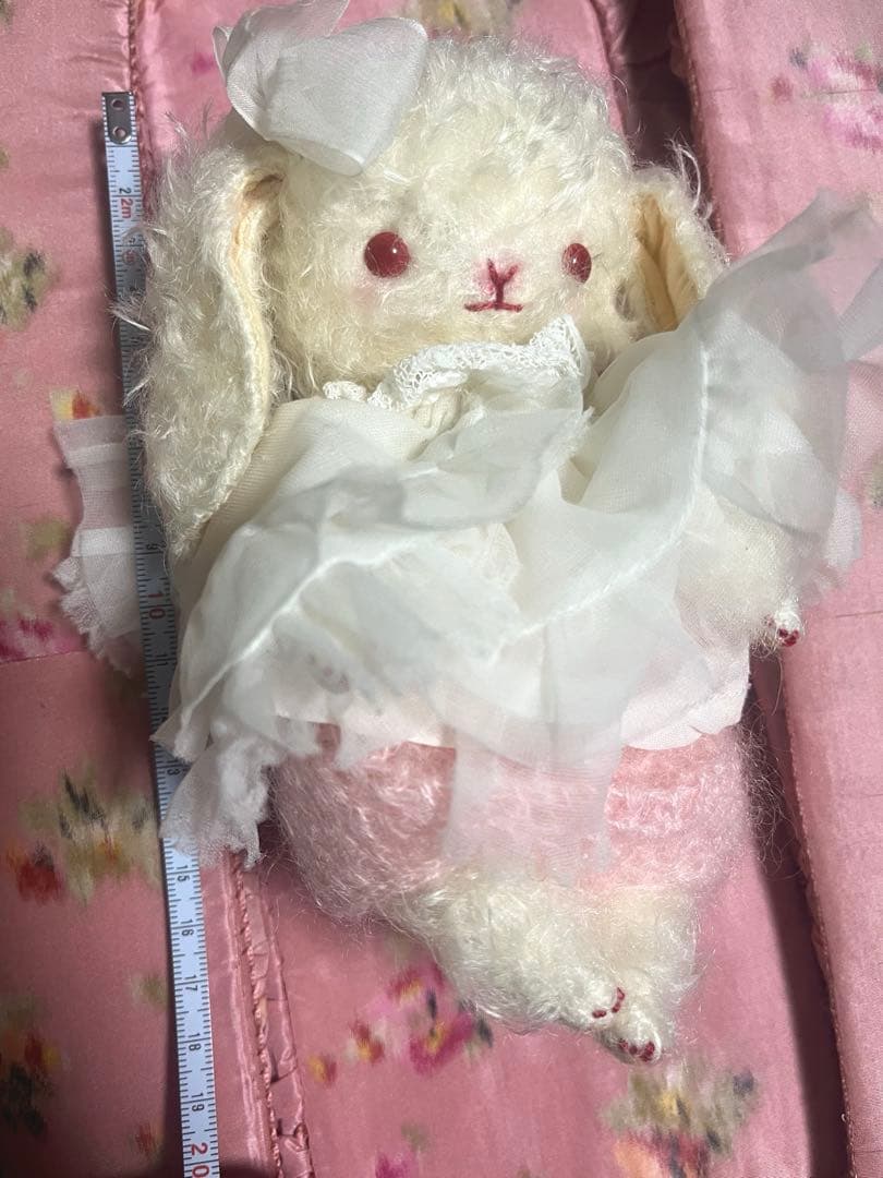 お値下げ　人気作家様　ハンドメイド　うさぎ　ぬいぐるみ　アンティーク　白兎