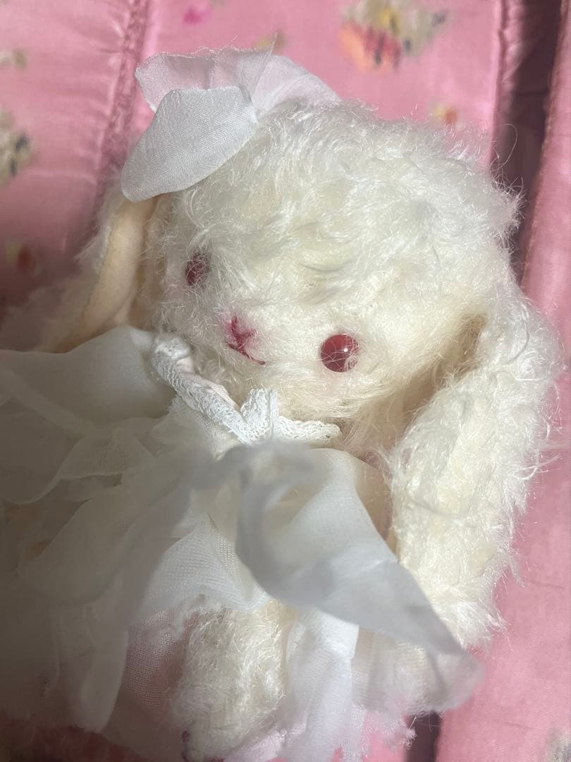 お値下げ　人気作家様　ハンドメイド　うさぎ　ぬいぐるみ　アンティーク　白兎