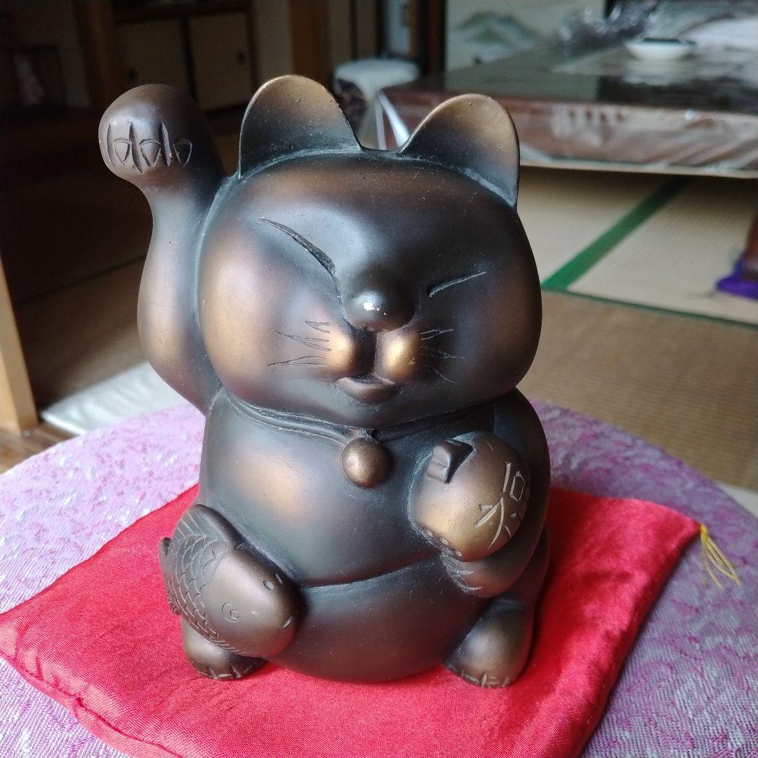 名古屋大須 喫茶店 美那須　 木神招猫　レプリカ　招き猫 置物