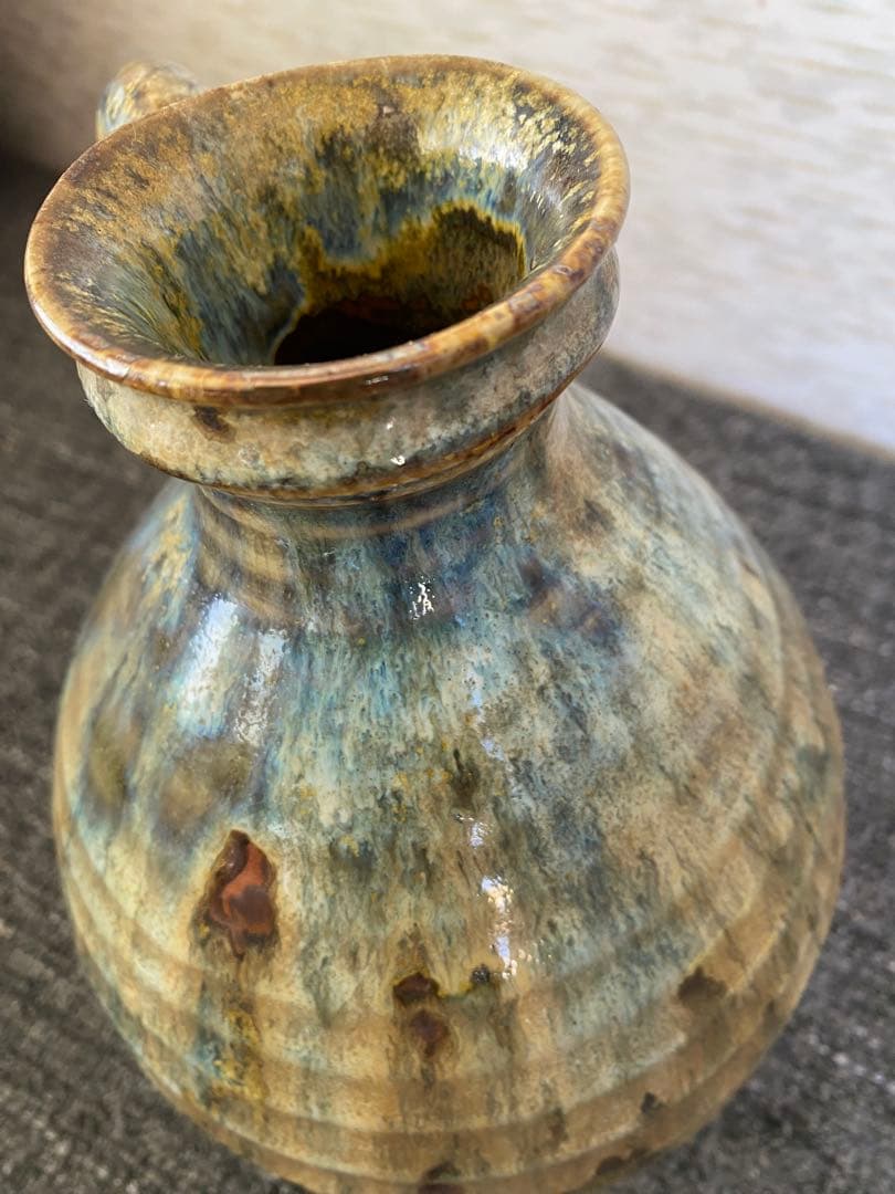 青芳　花瓶　置物　壺　花器
