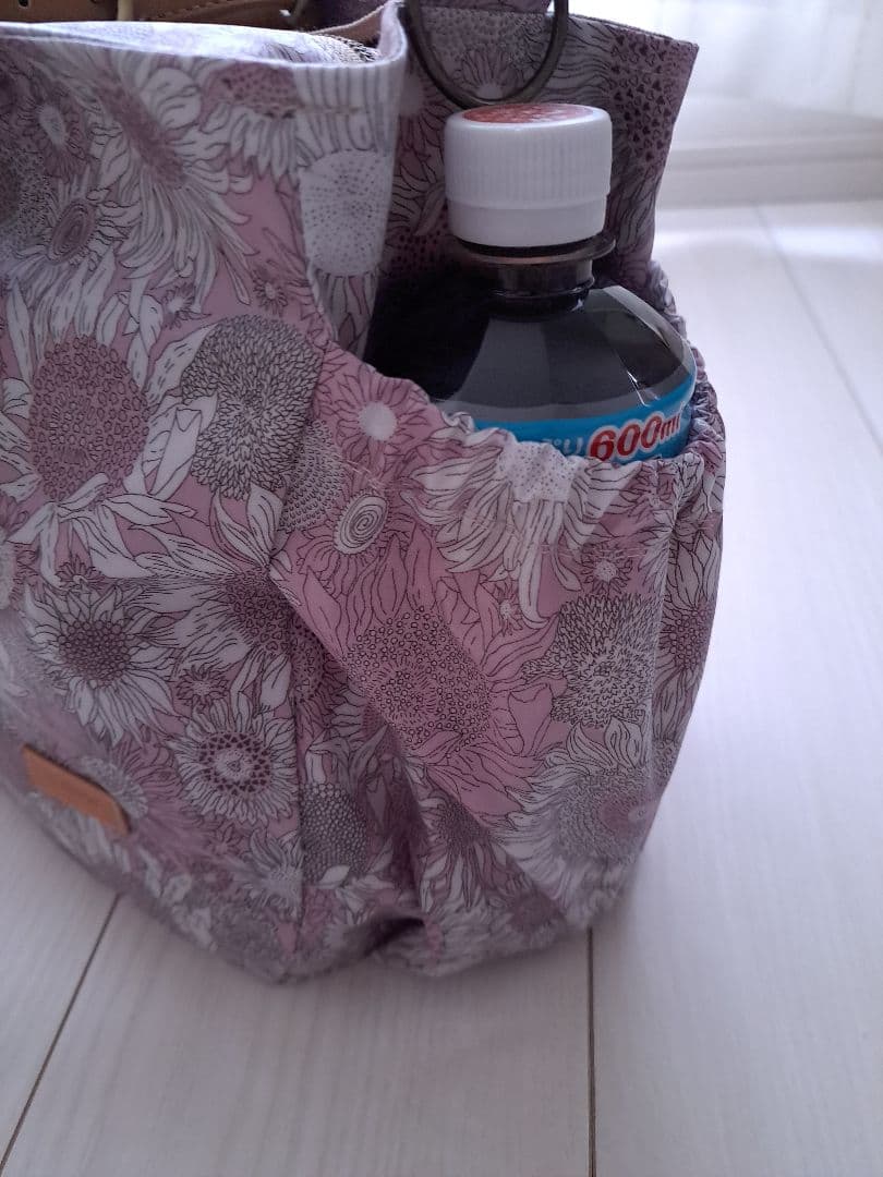 ぱ*る様 17周年セールポケットいっぱい通勤バッグ　スモールサスピンク　共布ショ