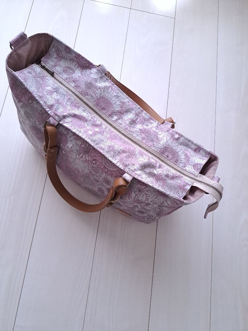 ぱ*る様 17周年セールポケットいっぱい通勤バッグ　スモールサスピンク　共布ショ