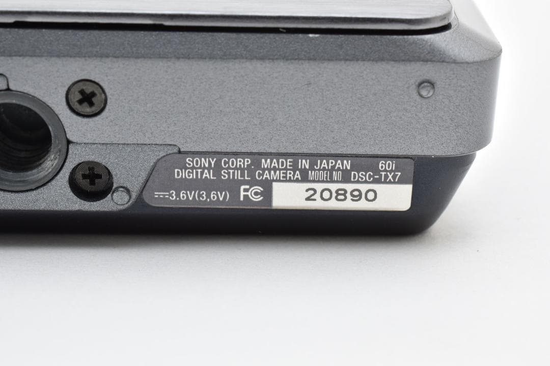 【美品】SONY Cyber-shot DSC-TX7 シルバー　動作確認済