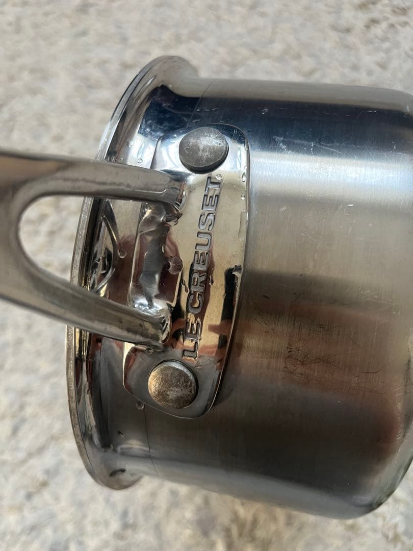 LE CREUSET ステンレス鍋16cm 蓋付き