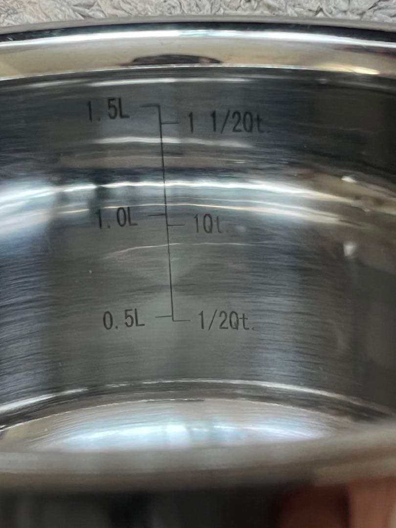 LE CREUSET ステンレス鍋16cm 蓋付き