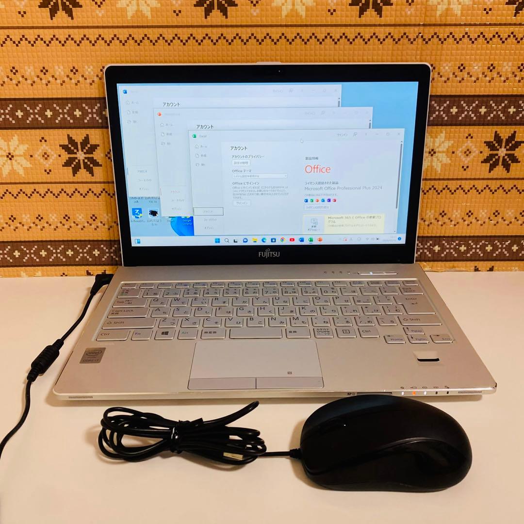 Y148 Fujitsuノートパソコンi7メモリ8G高速SSDサクサクWin11