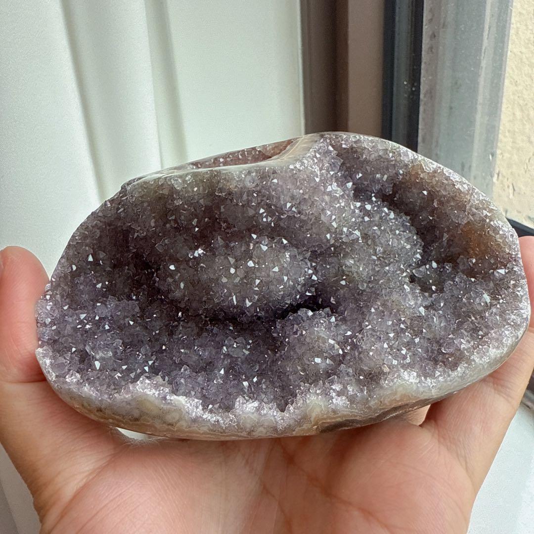 天然石アメジストの　置物　鉱物NO.080109