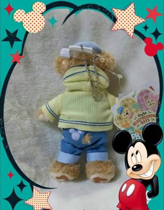 ハートウォーミング デイズ ダッフィー ぬいぐるみバッジ お目目リメイク！