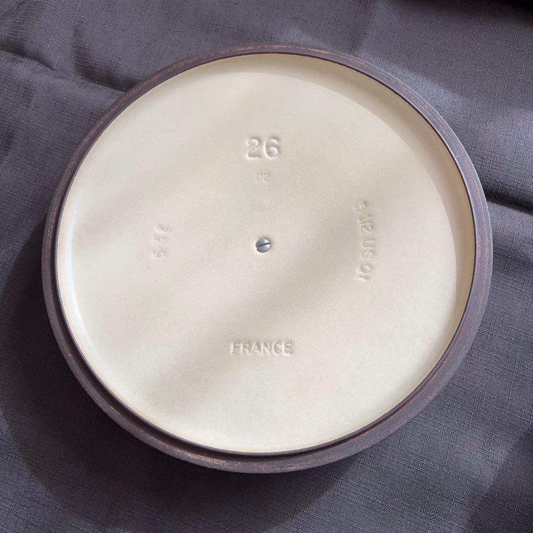 LE CREUSET 両手鍋 26cm レア旧ブルー