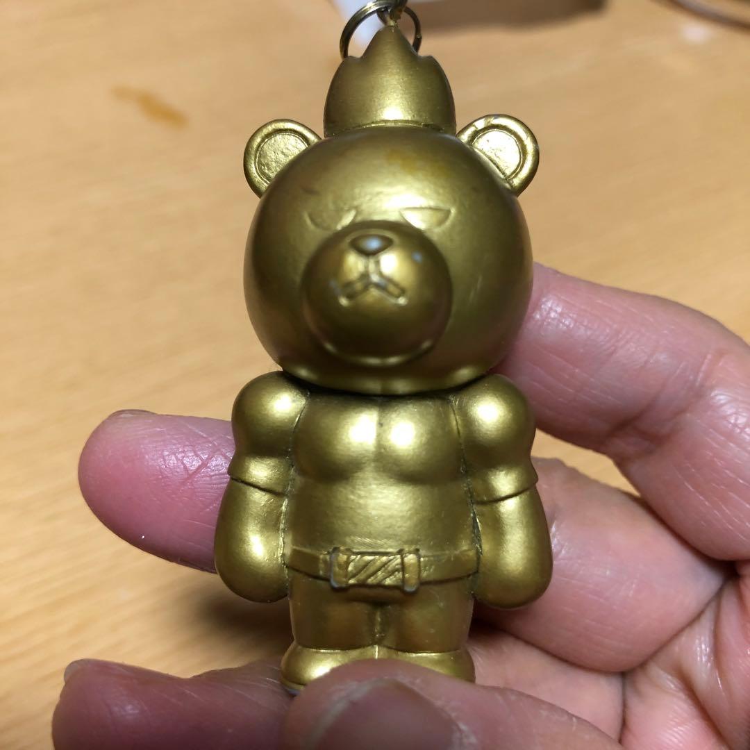 ゴールド クマ型キーホルダー 約8cm
