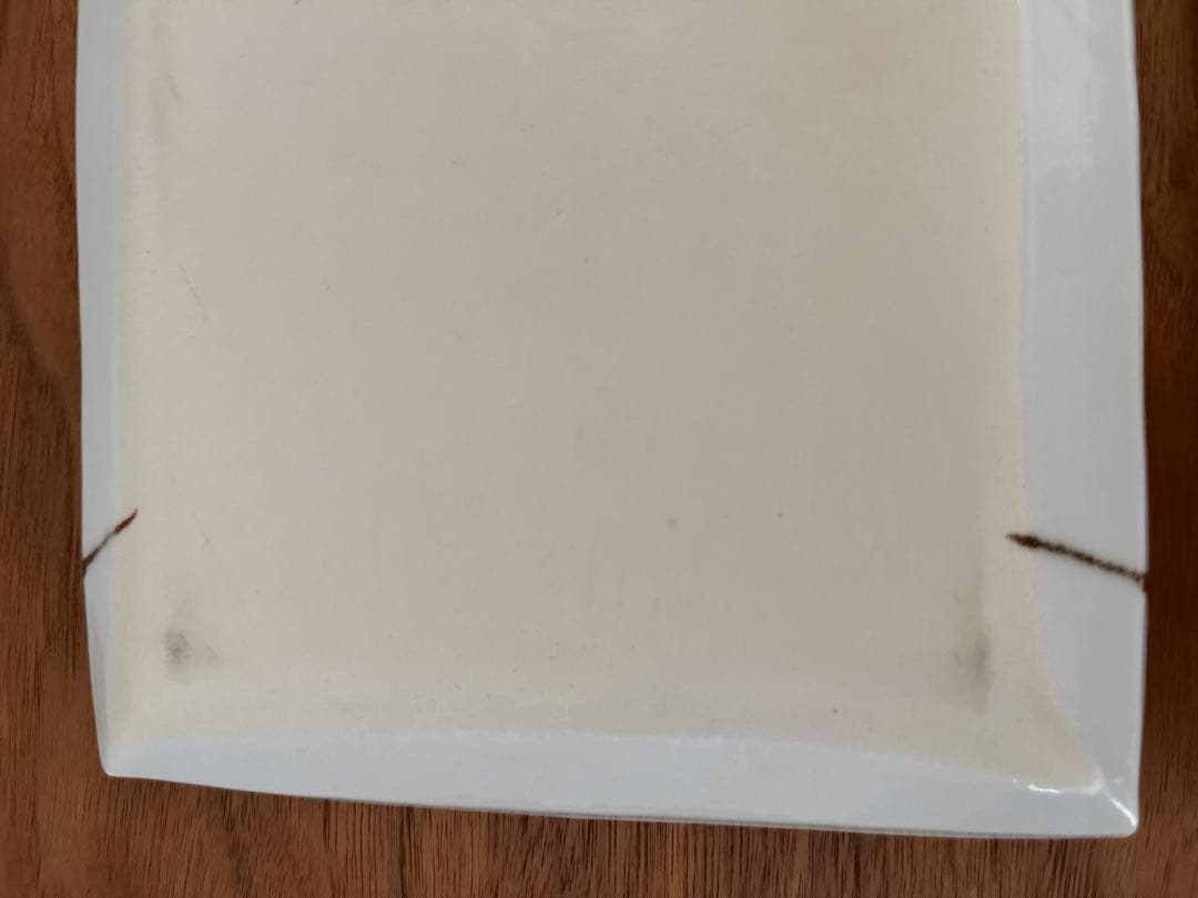 徳永遊心 色絵オリーブ 長角皿 2枚セット