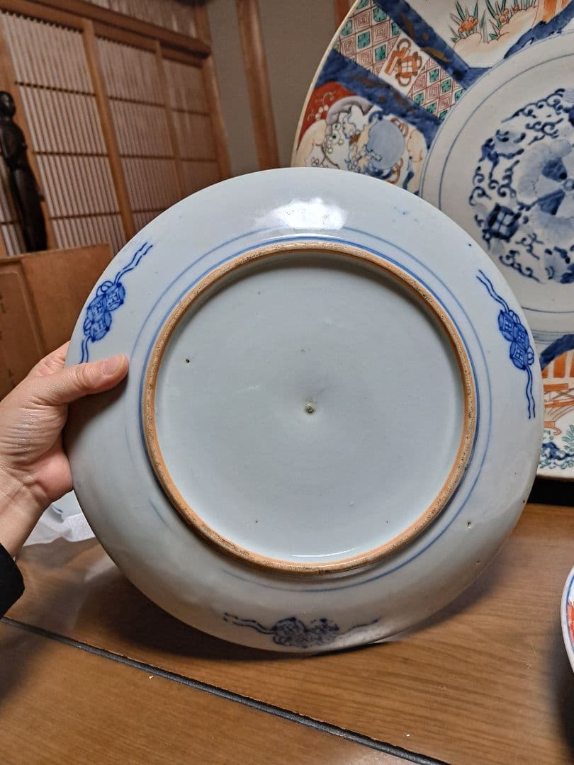 44cm大皿と、40cm大皿と、30cmの中皿2枚　の4枚セット使用感あります