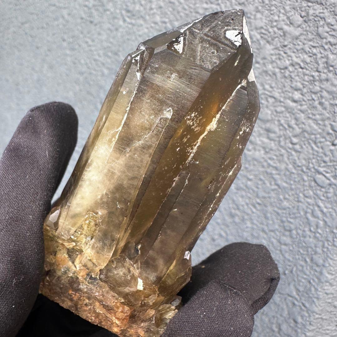 【開運·魔除 】爆アレ❗️レインボー☆スモーキーシトリン水晶クラスターA1584