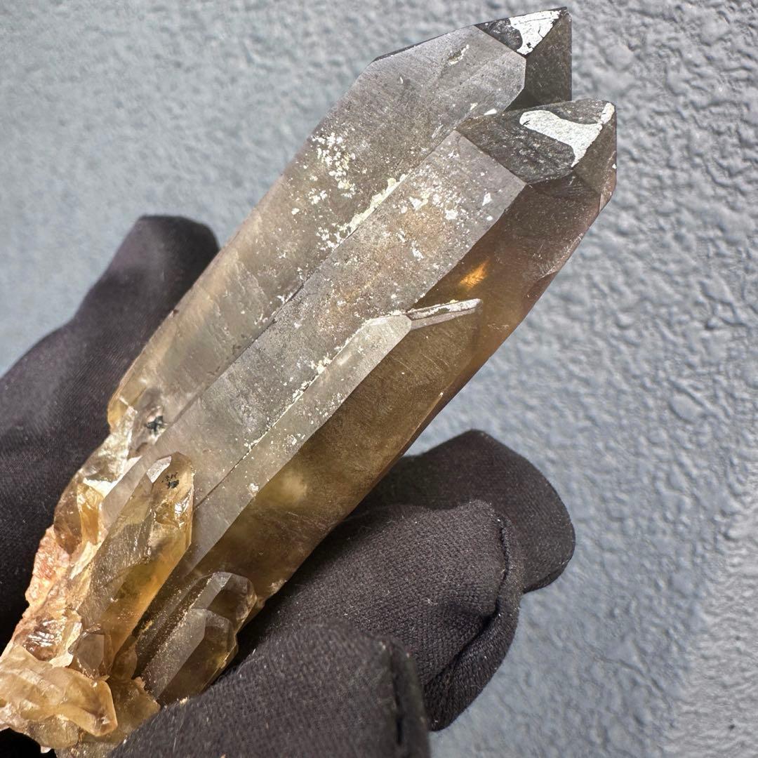 【開運·魔除 】爆アレ❗️レインボー☆スモーキーシトリン水晶クラスターA1584