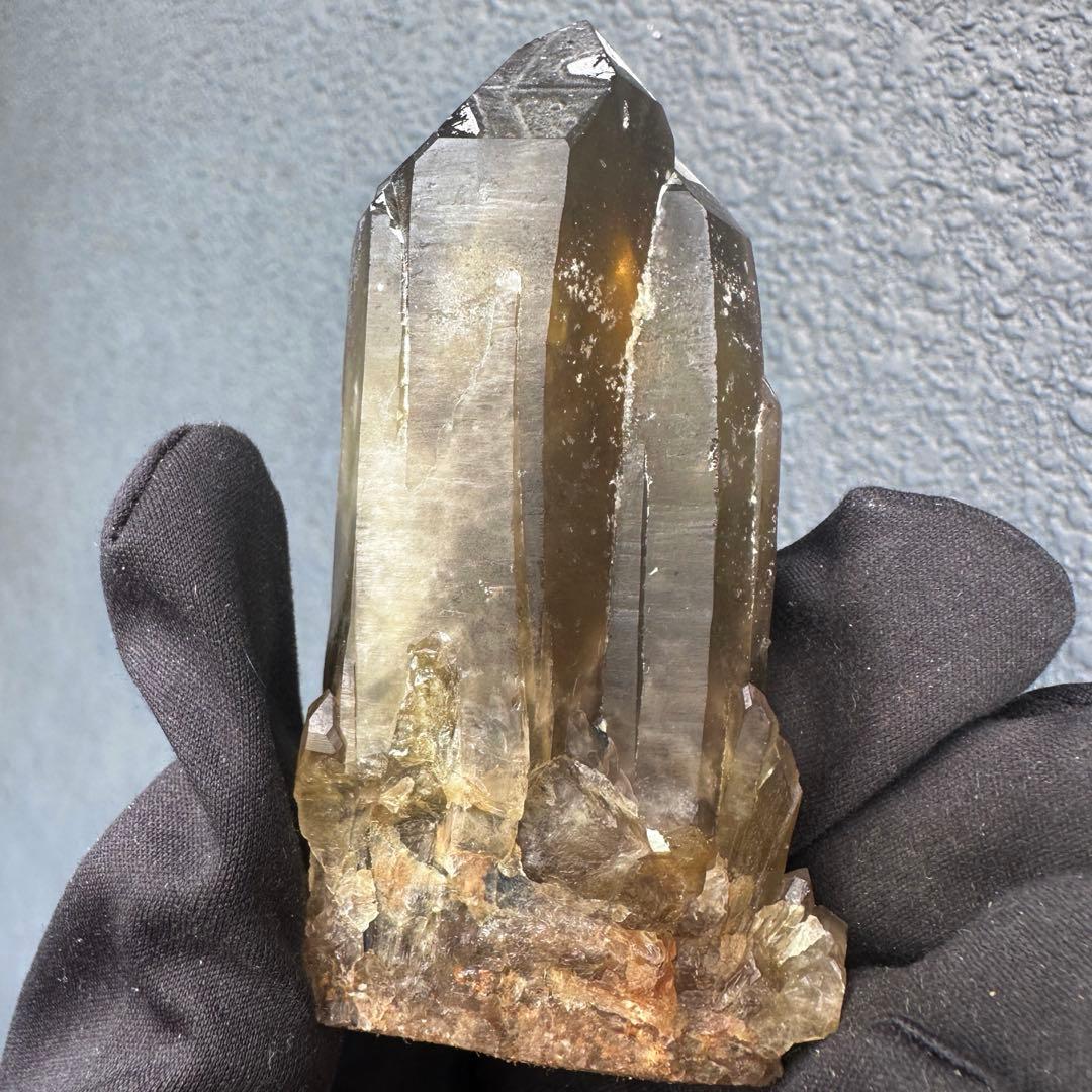 【開運·魔除 】爆アレ❗️レインボー☆スモーキーシトリン水晶クラスターA1584