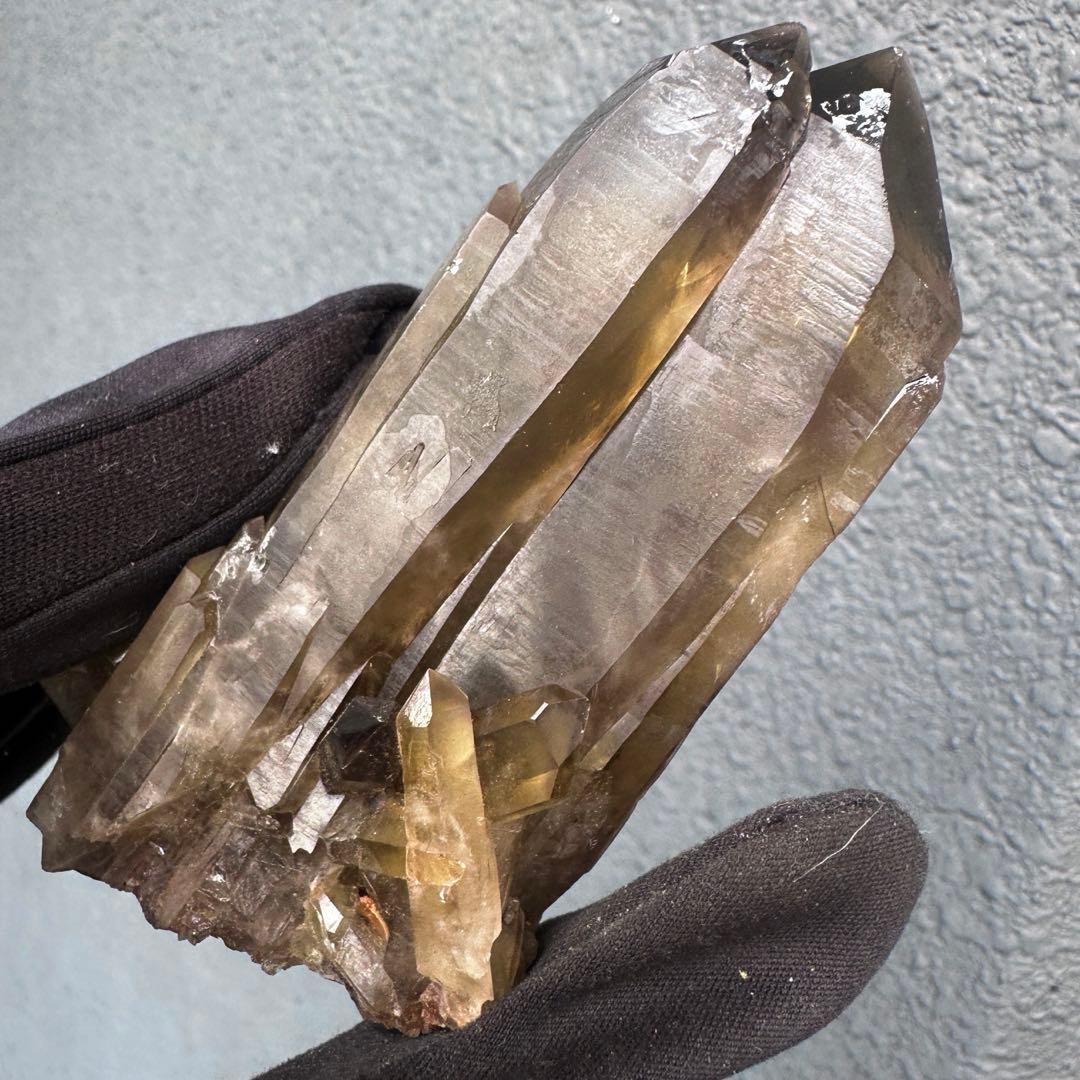 【開運·魔除 】爆アレ❗️レインボー☆スモーキーシトリン水晶クラスターA1584