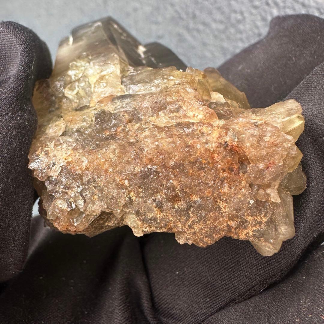 【開運·魔除 】爆アレ❗️レインボー☆スモーキーシトリン水晶クラスターA1584