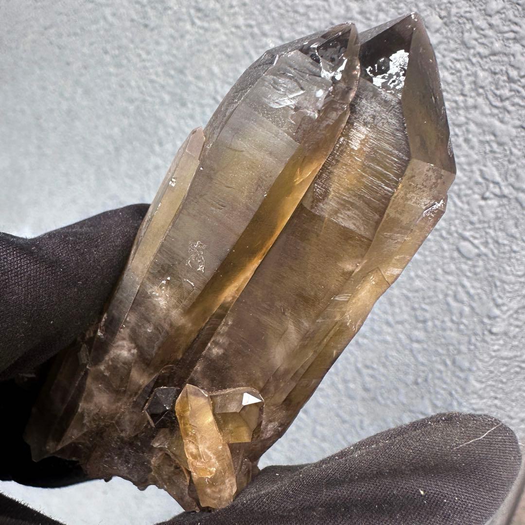 【開運·魔除 】爆アレ❗️レインボー☆スモーキーシトリン水晶クラスターA1584