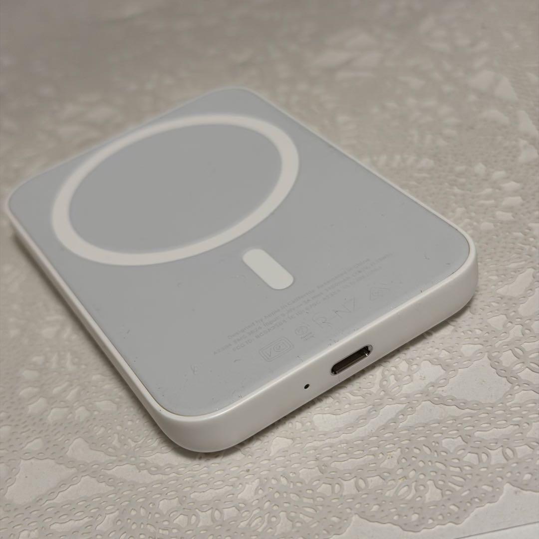 Apple ホワイト MagSafe モバ充 磁石