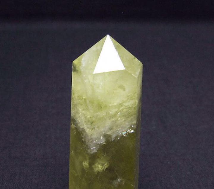 金運•仕事運UP！シトリン水晶六角柱 商品管理番号： 61-12250