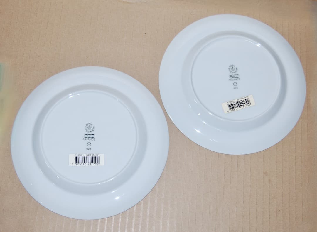 は*あ様 ロイヤルコペンハーゲン ブルーライン 皿2枚　FAJANCE 621