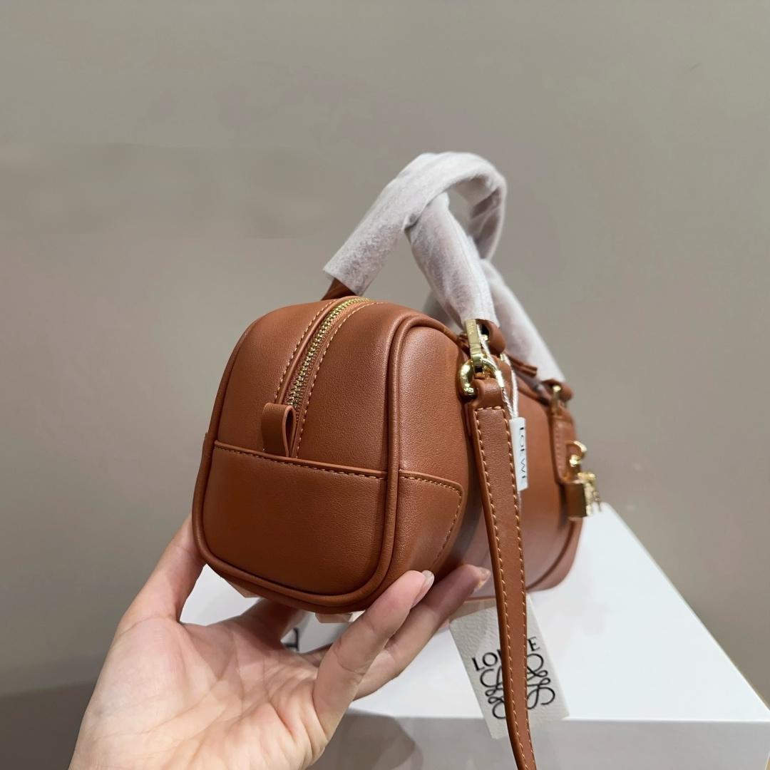 LOEWE Amazona ボストンバッグ ブラウン