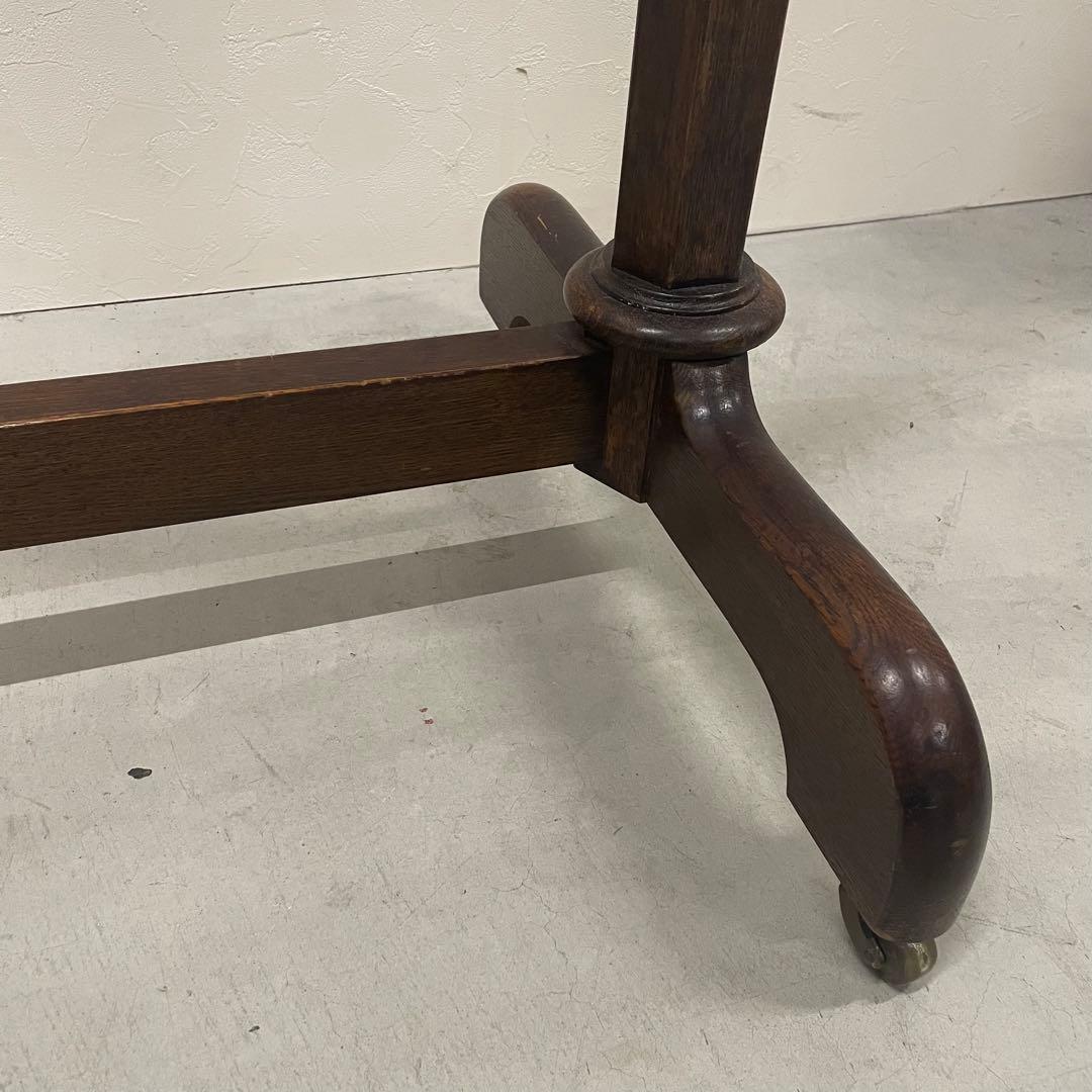 アンティークヴィンテージレトロ大型木製ハンガーラック真鍮約幅120×高さ90cm