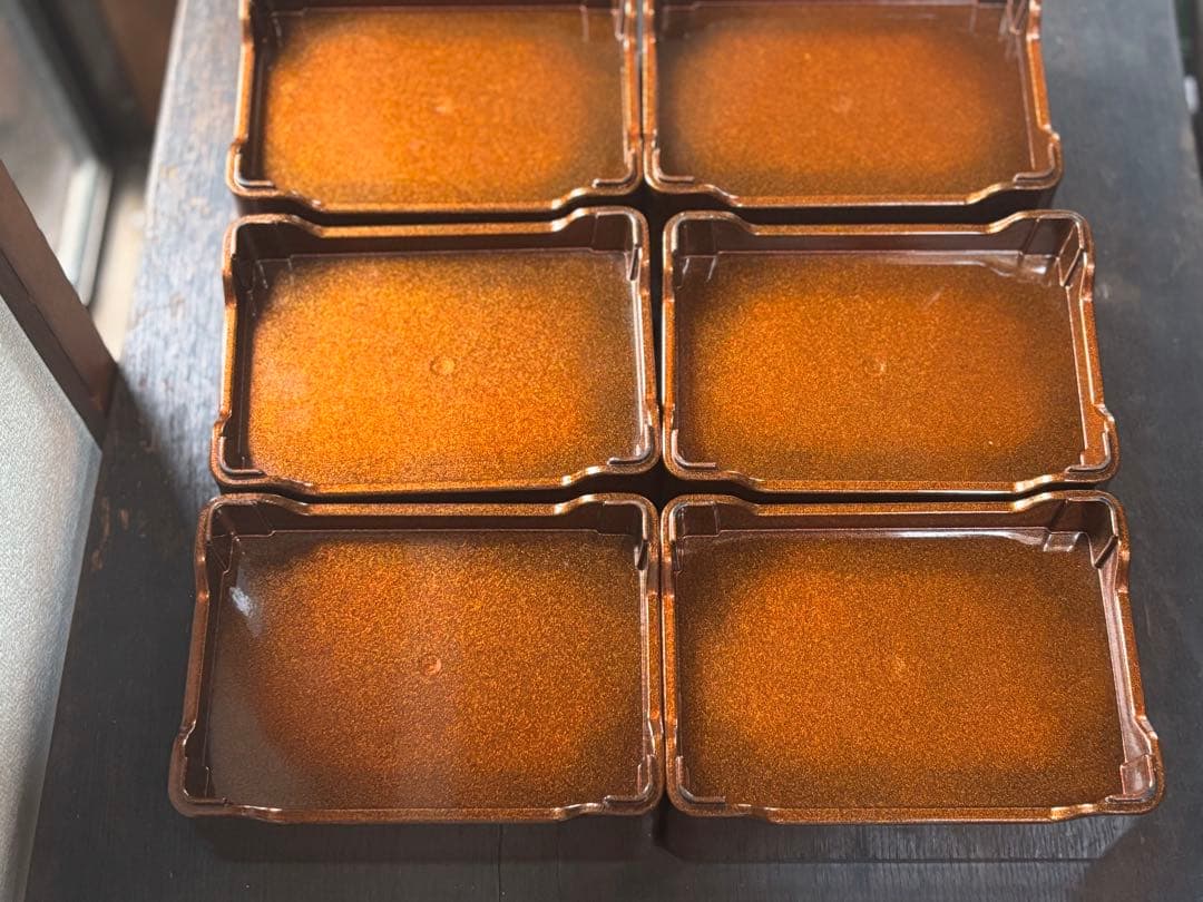 鰻重　鰻　重箱　ラメ入り　美品　6個まとめて