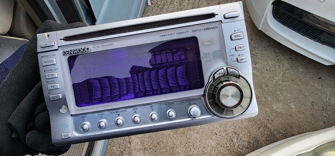 動作OK ケンウッド DPX-06MD ダイハツ用配線付 CD/MD 2DIN