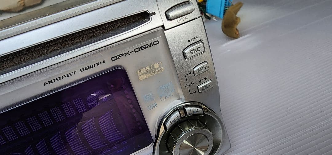 動作OK ケンウッド DPX-06MD ダイハツ用配線付 CD/MD 2DIN