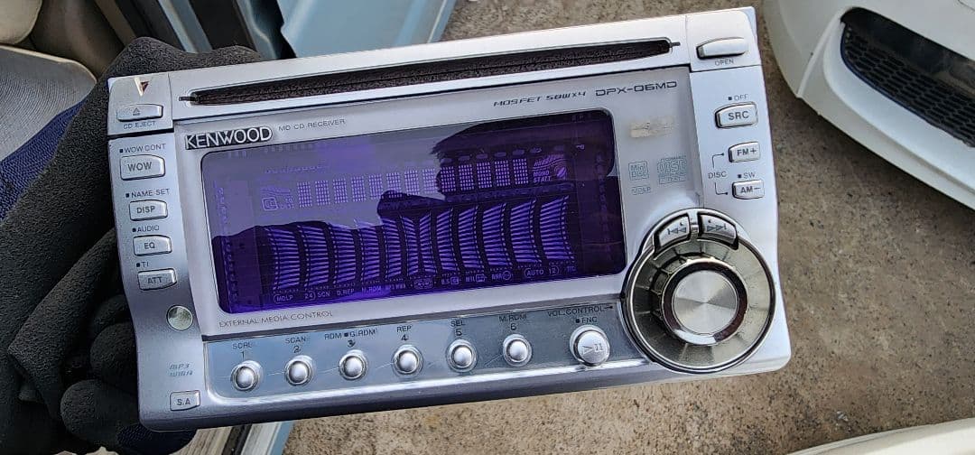 動作OK ケンウッド DPX-06MD ダイハツ用配線付 CD/MD 2DIN