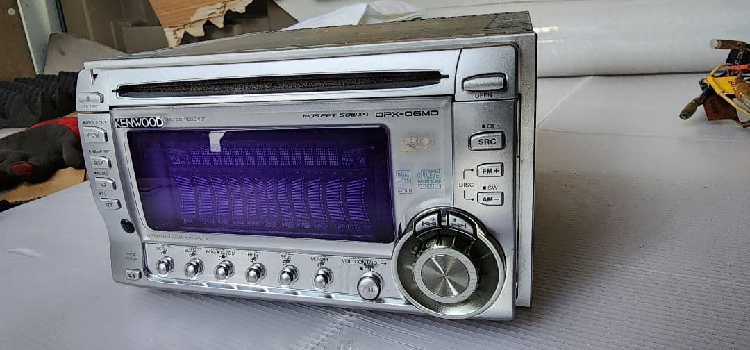 動作OK ケンウッド DPX-06MD ダイハツ用配線付 CD/MD 2DIN