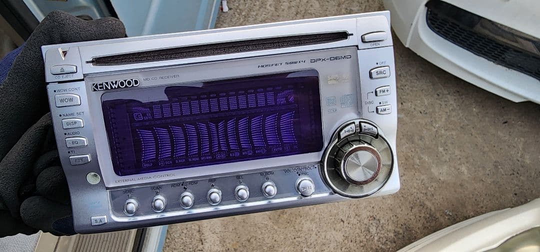 動作OK ケンウッド DPX-06MD ダイハツ用配線付 CD/MD 2DIN