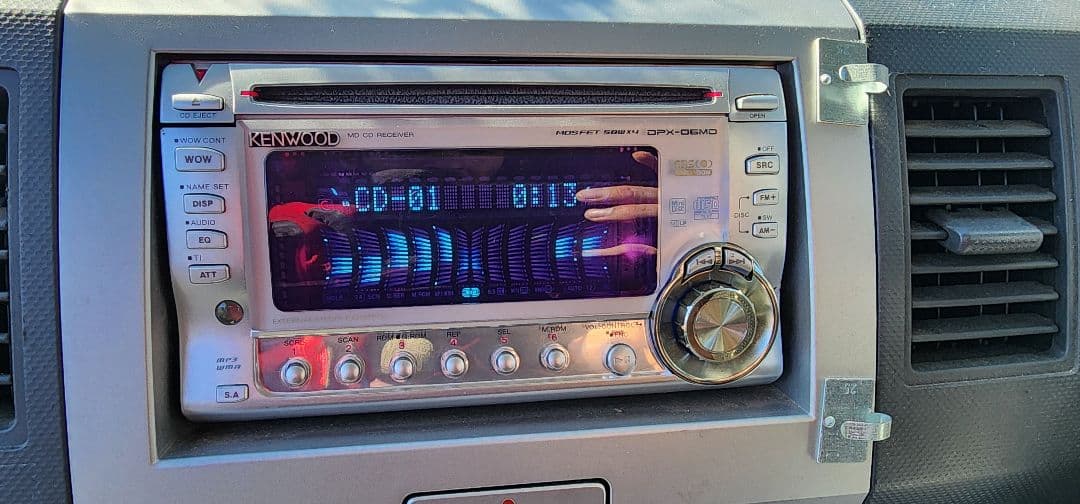 動作OK ケンウッド DPX-06MD ダイハツ用配線付 CD/MD 2DIN