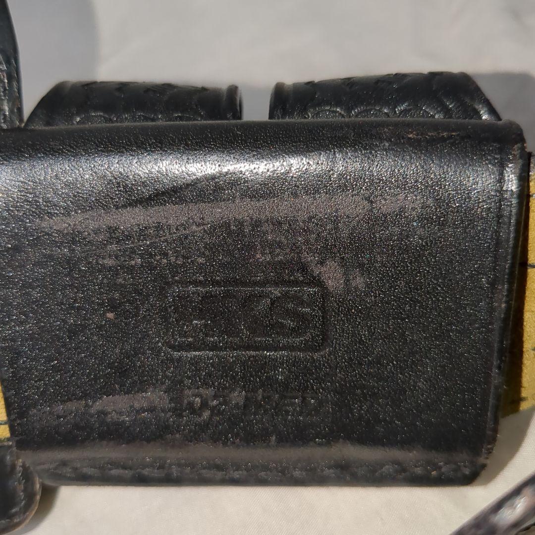 USポリス バスケット織り レザーガンベルト一式　オール実物