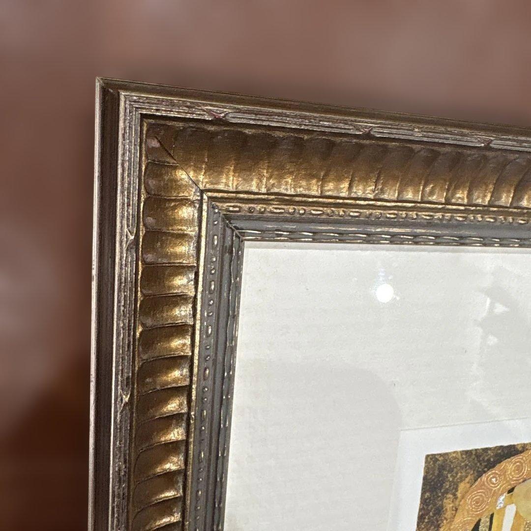 クリムト　「接吻」　額縁付き