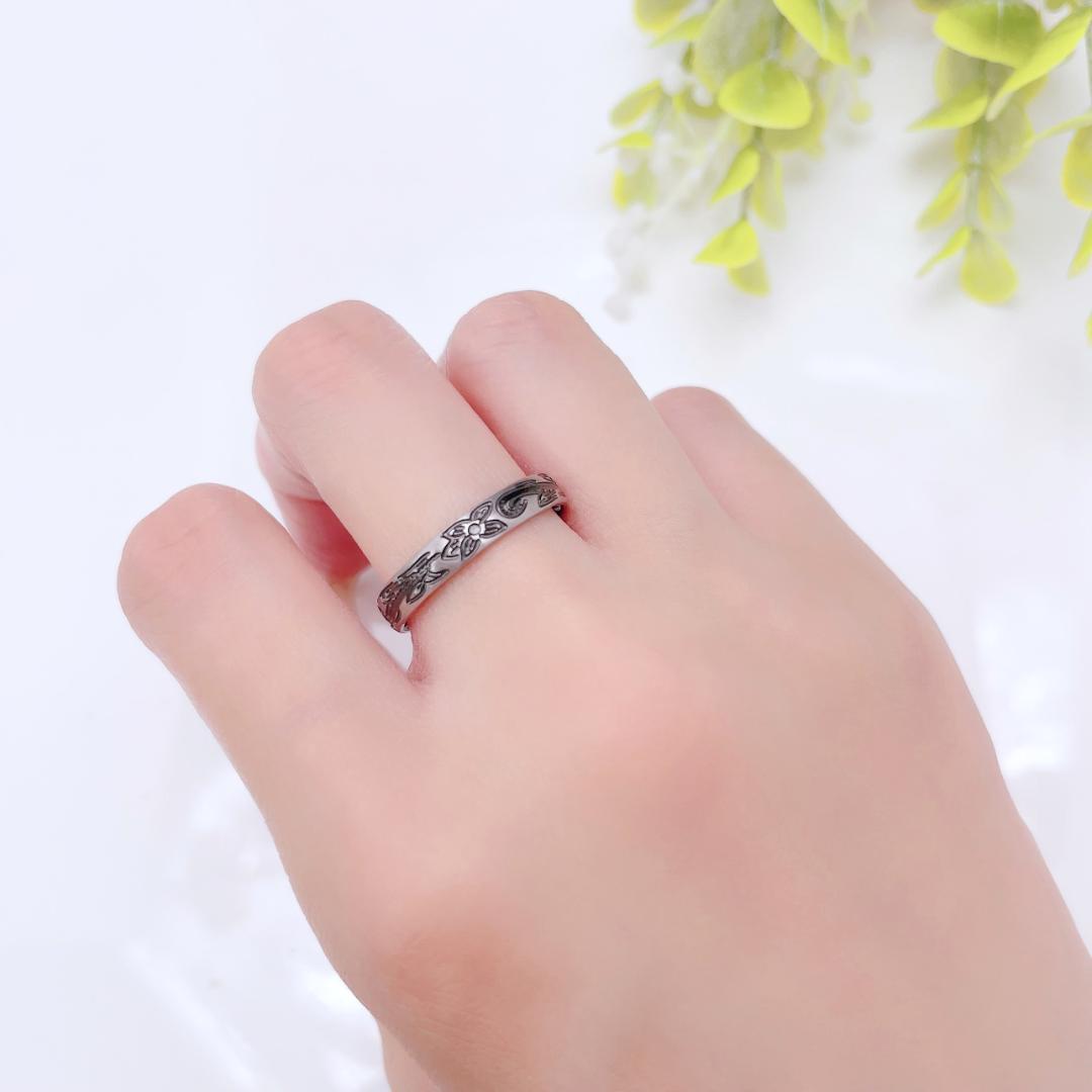 7色から選べる ハワイアン リング  ステンレス 金属アレルギー対応 〈単品〉