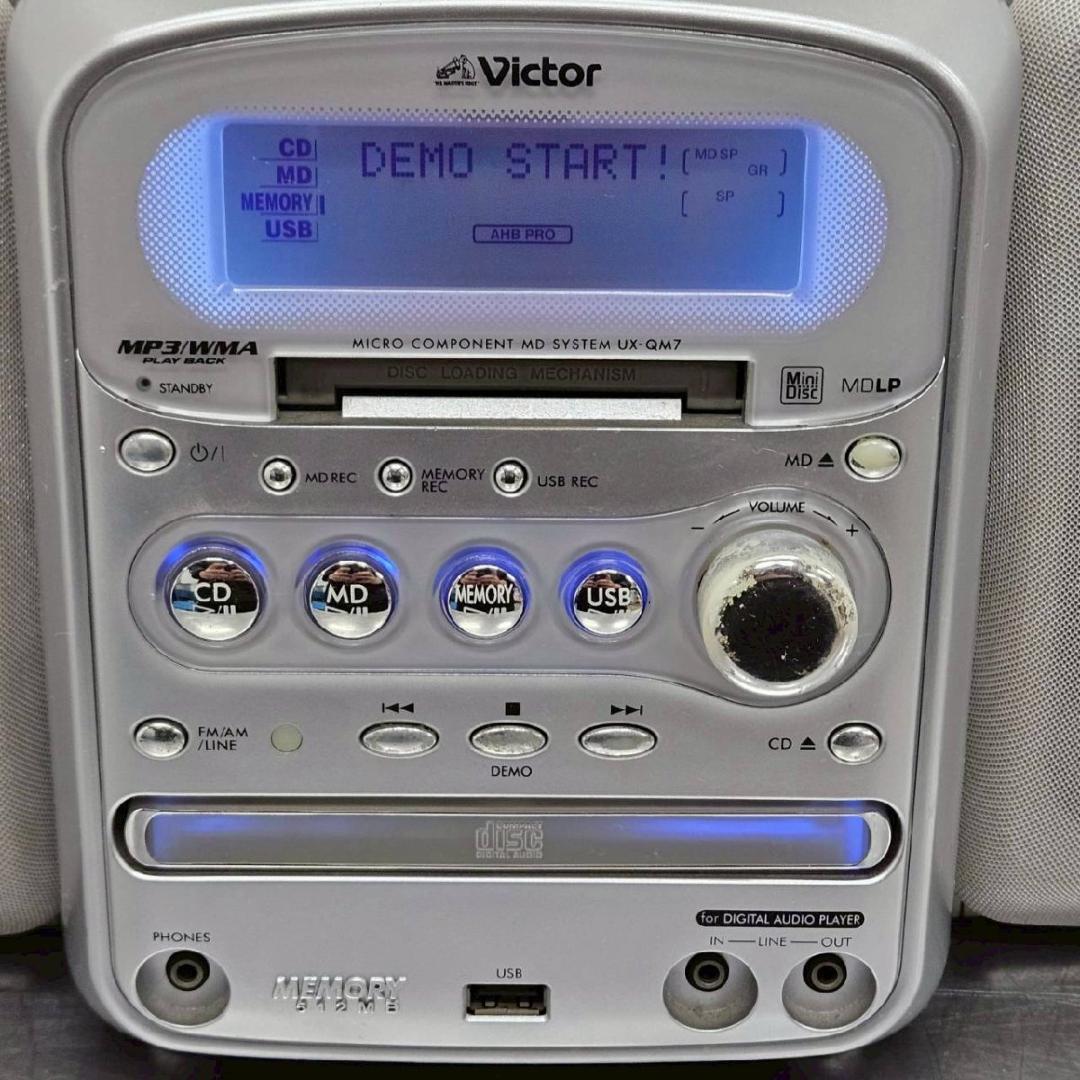 Victor ビクター マイクロコンポーネントMDメモリーシステム CD MD