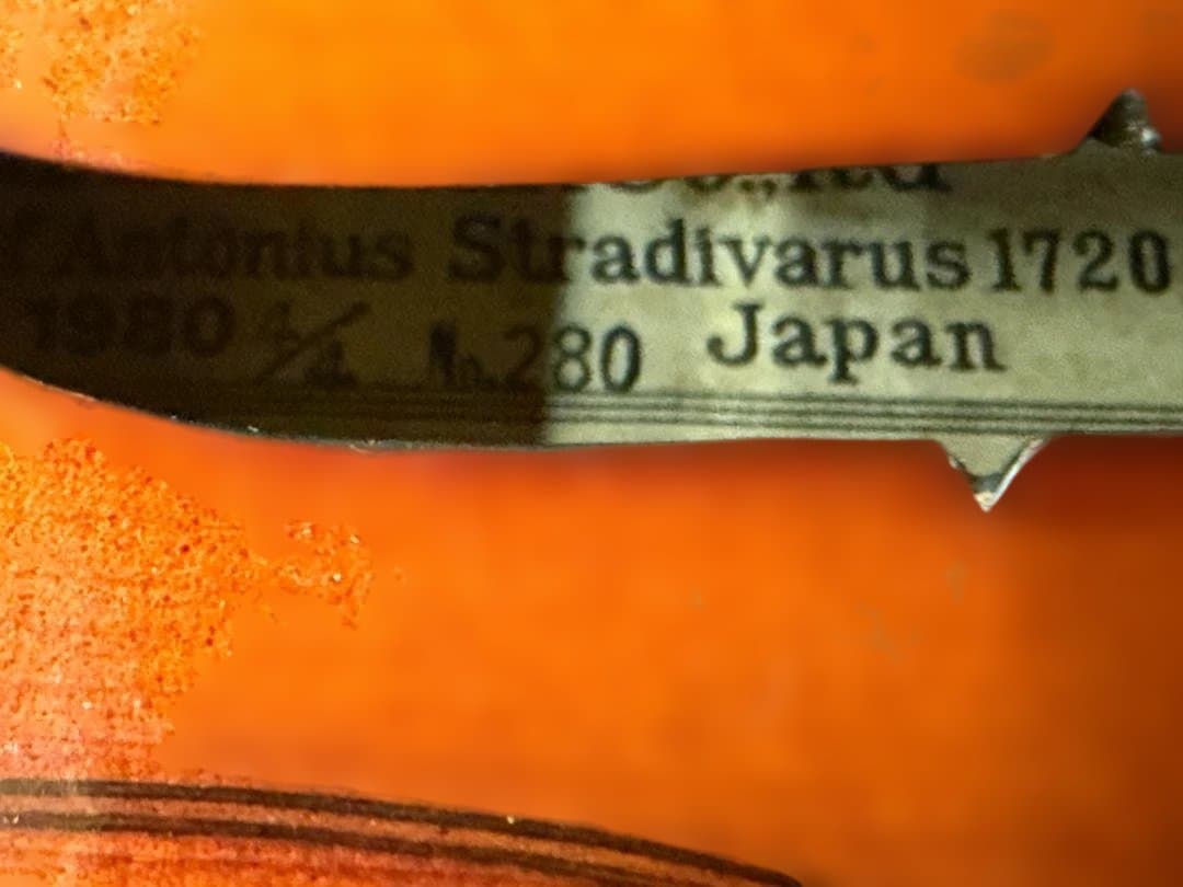 SUZUKI バイオリン No.280 1980 4/4 ケース・付属品一式