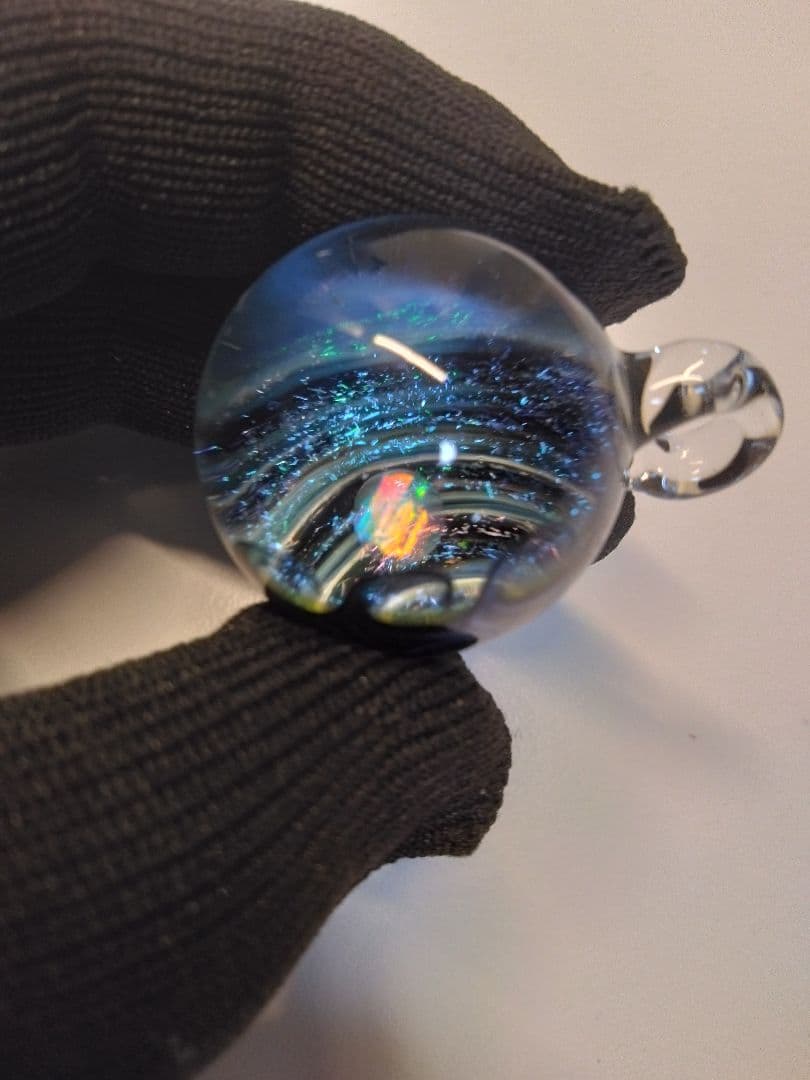 ガラスペンダントアクセサリートップ