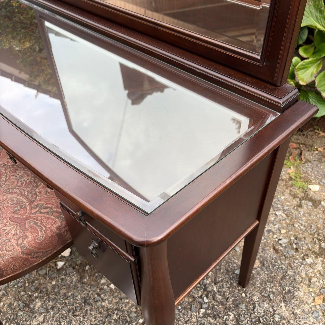 マルニ木工 maruni ベルサイユ ドレッサー 猫脚 鏡台 化粧台 椅子付き