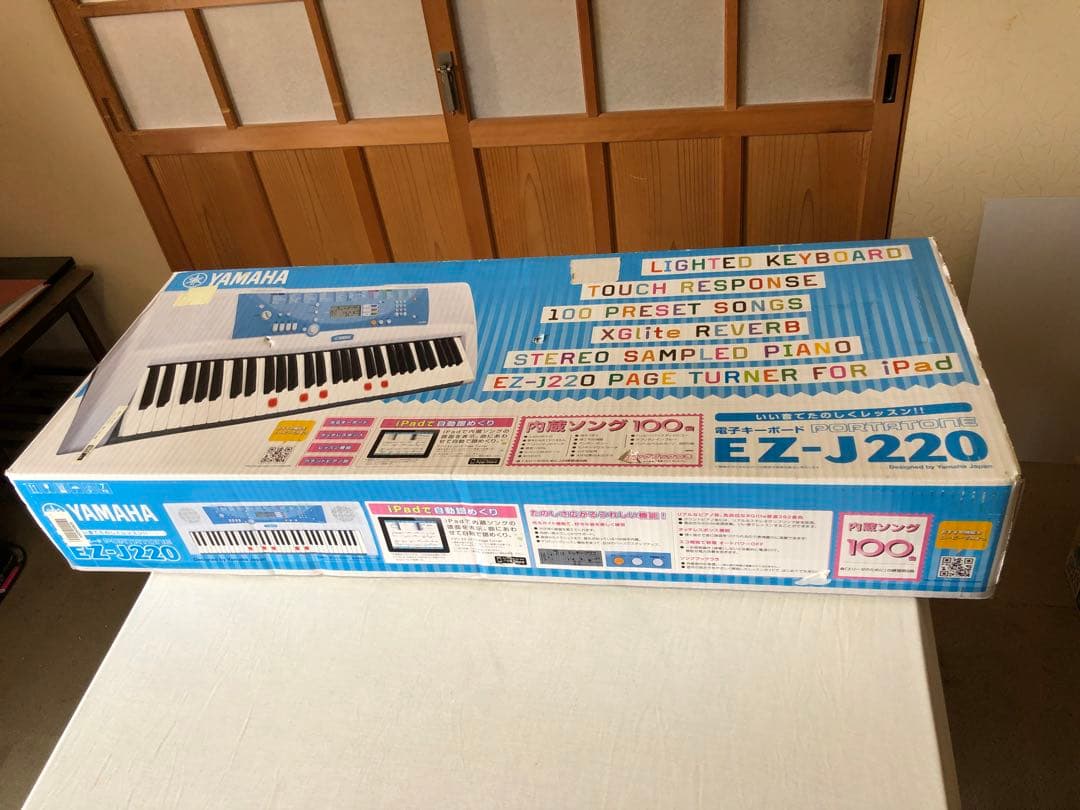 未使用 YAMAHA 電子キーボード EZ-J220