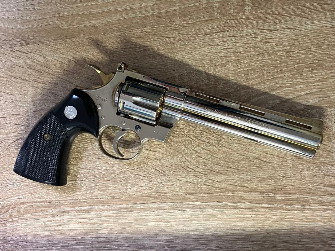 コクサイ コルト パイソン 6インチ 金属製モデルガン SMGマーク有り