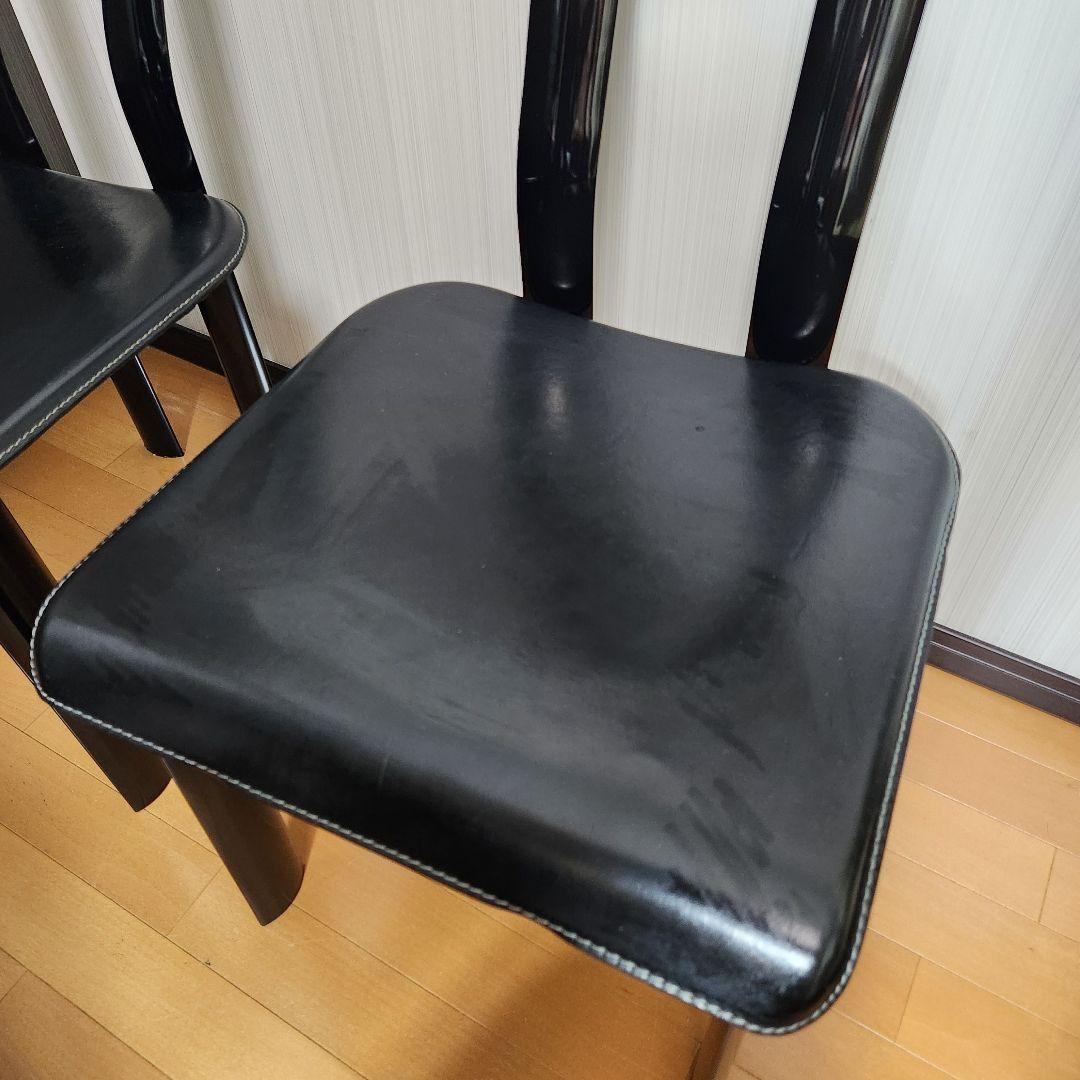 【4脚セット】YCAMI イタリア製 高級 ハイバック チェア Regia