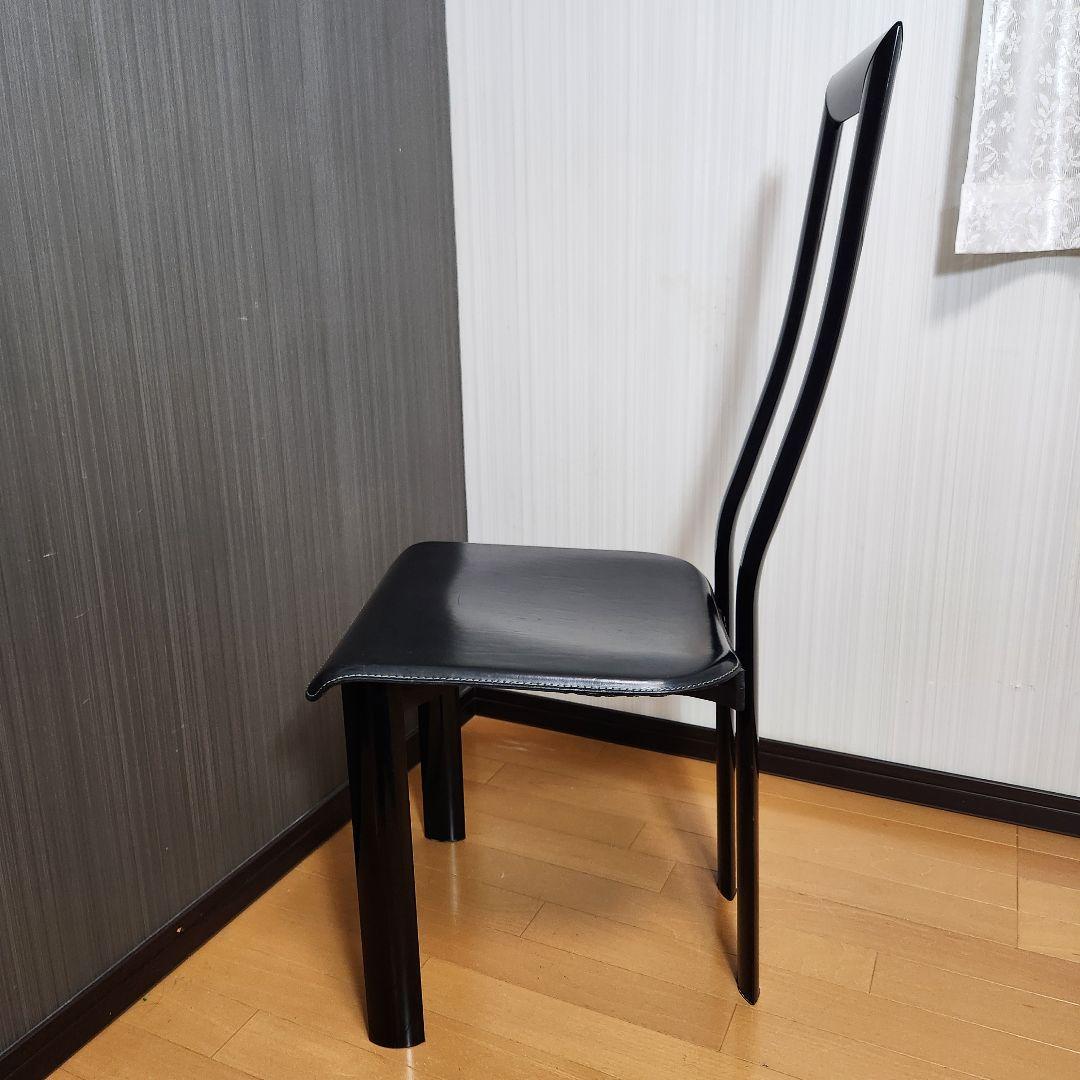 【4脚セット】YCAMI イタリア製 高級 ハイバック チェア Regia