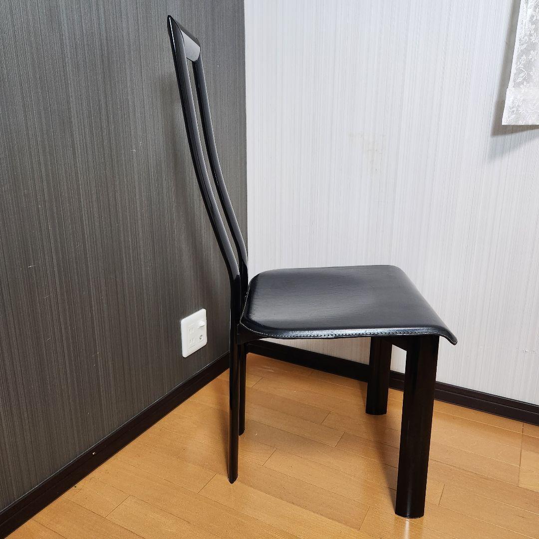 【4脚セット】YCAMI イタリア製 高級 ハイバック チェア Regia