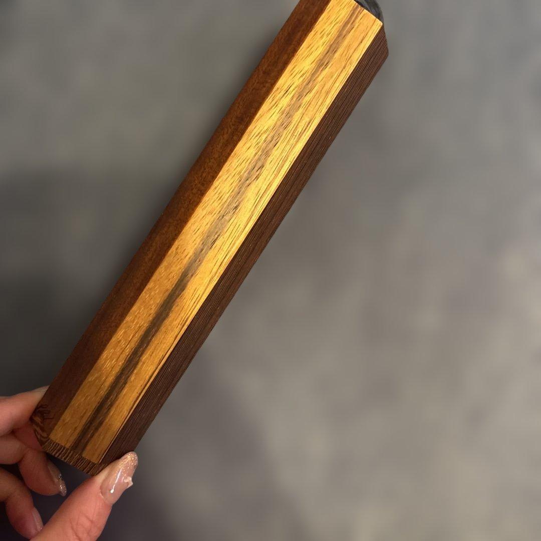作家物 木製万華鏡 サイン入り ハンドメイド 工芸品